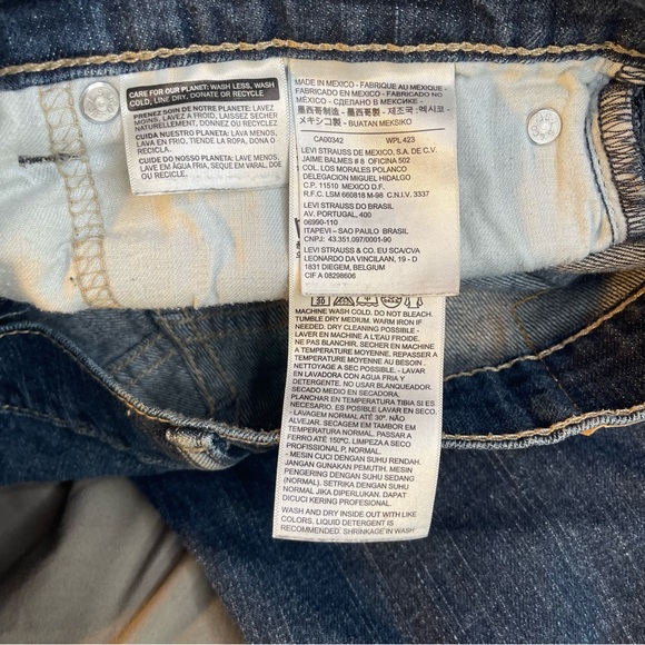 Levi’s 511 Skinny Dark Wash Denim Jeans Size 34/36 - Picture 8 of 8